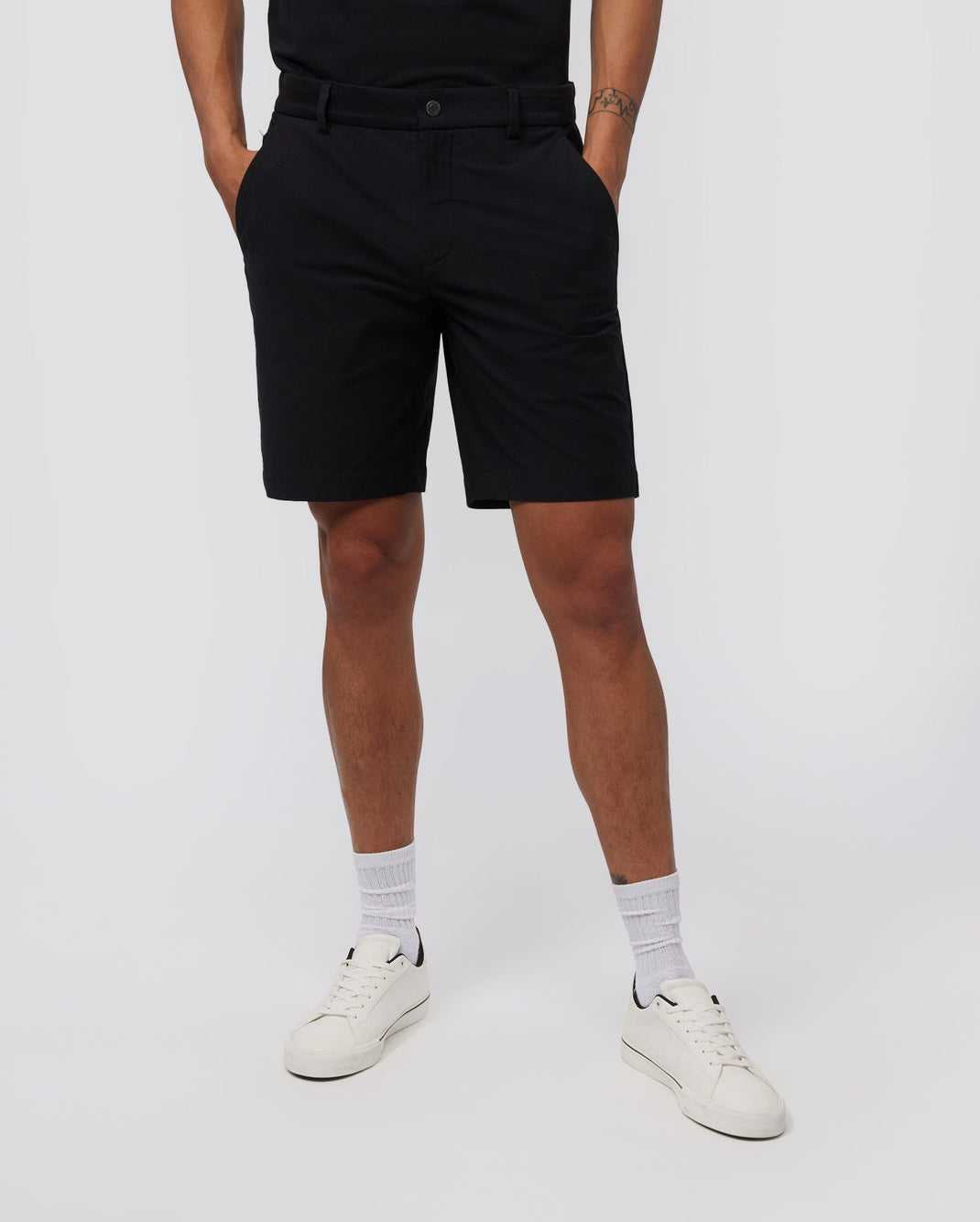 Short Psycho Bunny Gable Regular Fit Sport Short Noir Homme | LHI-46379617